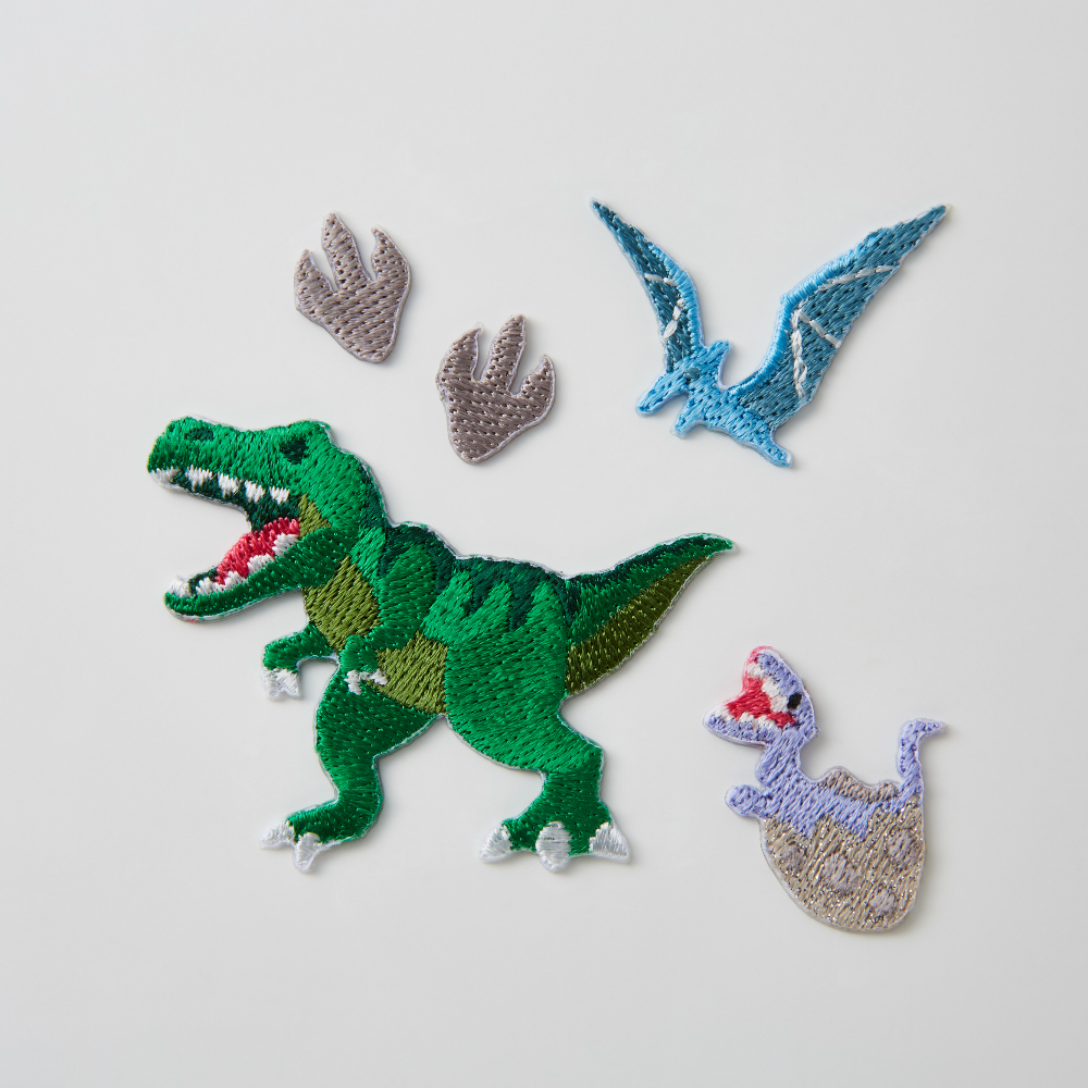 獨家預購【天使之翼】書包刺繡貼紙(兩入組款式任選) 預計8月底出貨-恐龍 x2入