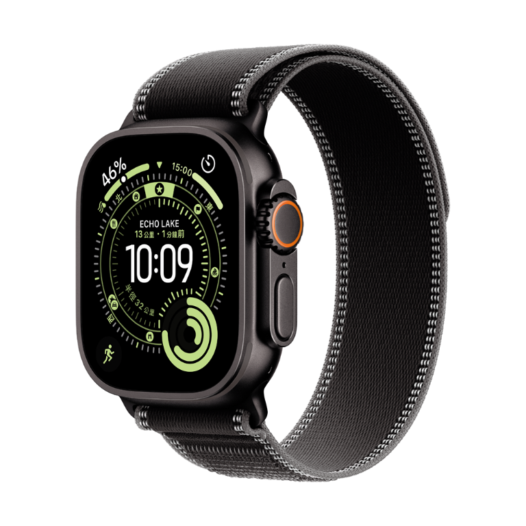 Apple Watch Ultra 3 黑色 配黑色越野錶環 M/L MF1H4