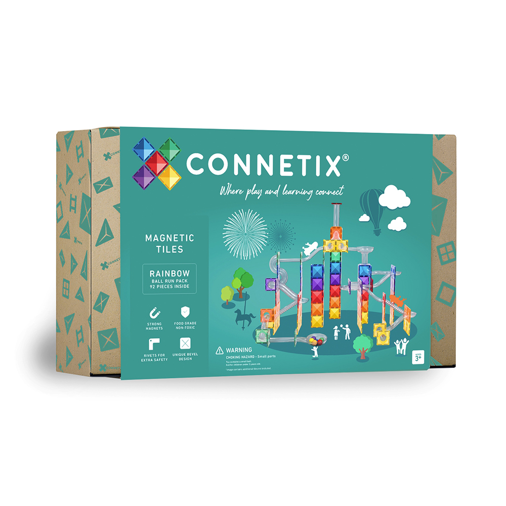 Connetix】彩虹磁力積木-滾球軌道組(92pc)｜新光三越skm online｜skm online 新光三越線上官方購物平台