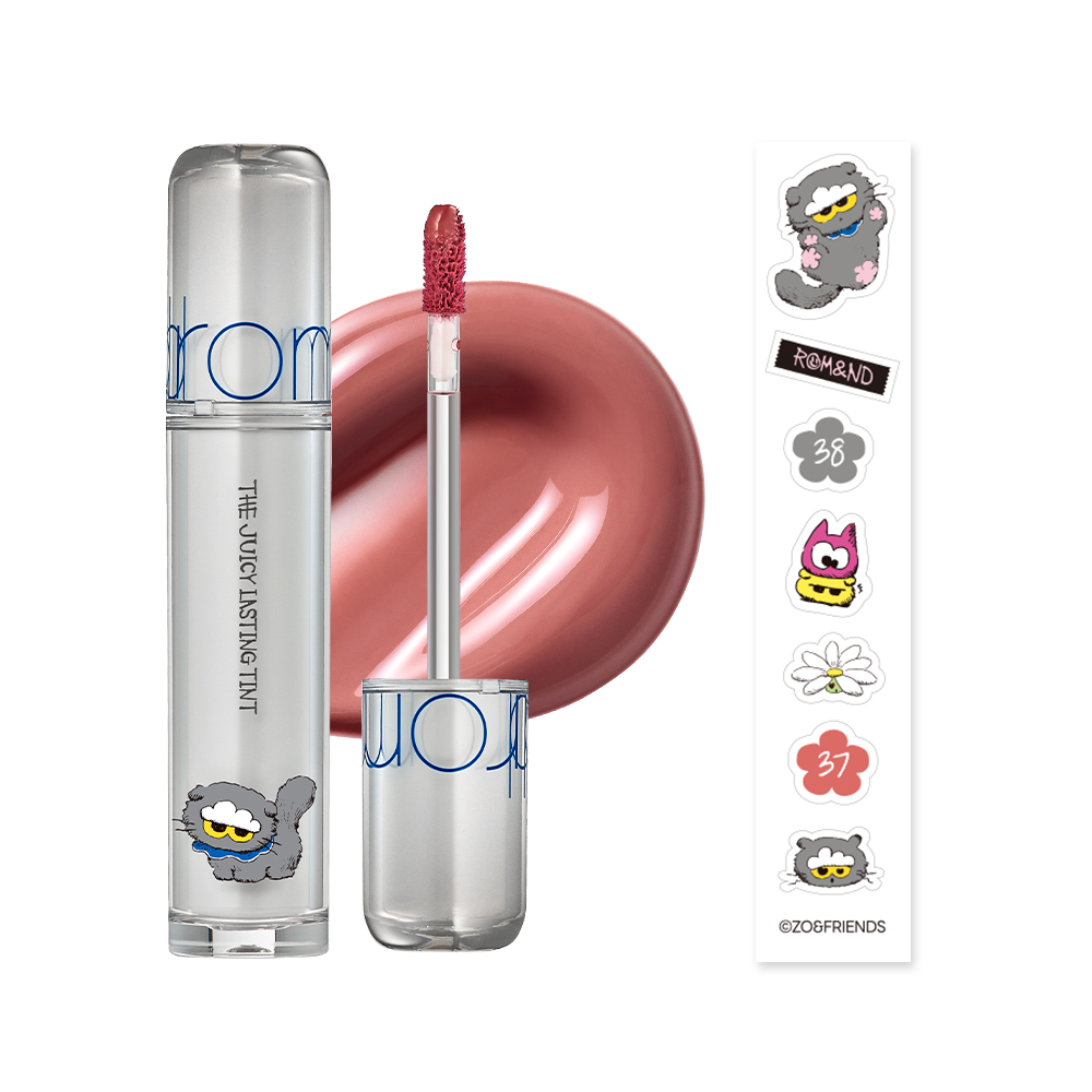 rom&amp;nd X ZO&amp;FRIENDS 果汁唇釉2.0 37 熱帶雛菊(含貼紙)