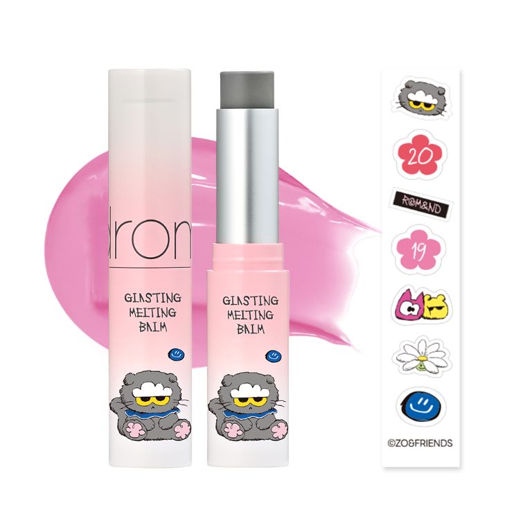 rom&amp;nd X ZO&amp;FRIENDS 果凍唇膏 19 喵粉軟糖(含貼紙)