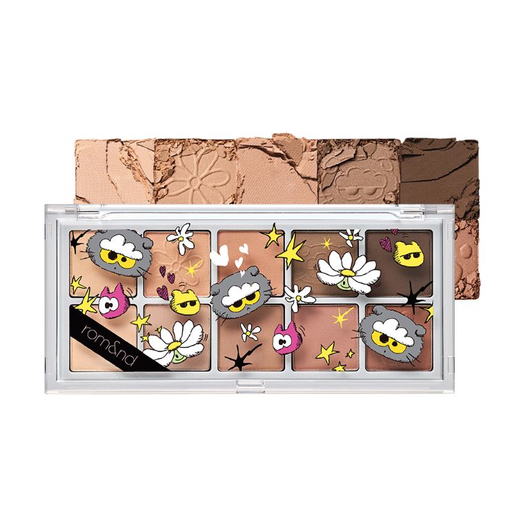 rom&amp;nd X ZO&amp;FRIENDS 勝過眼皮十色眼影盤 05 陰影花園