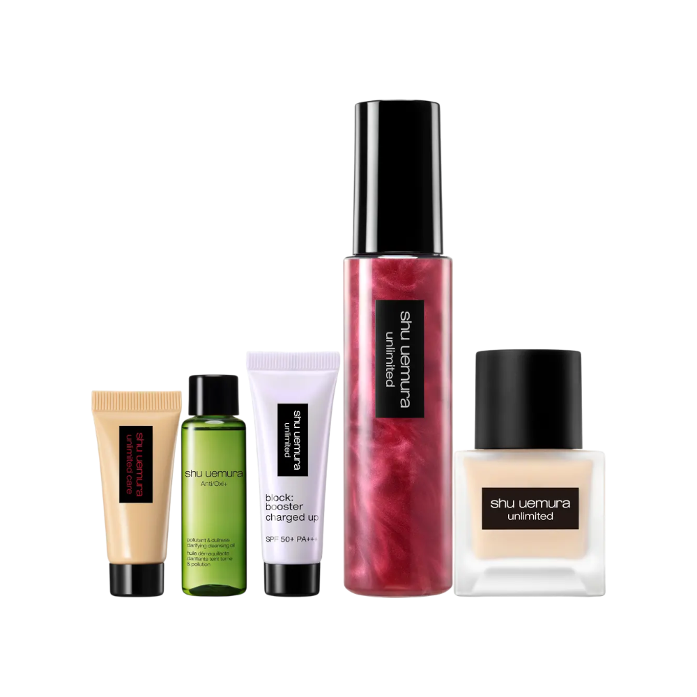 shu uemura 完美亮顏定妝粉底組