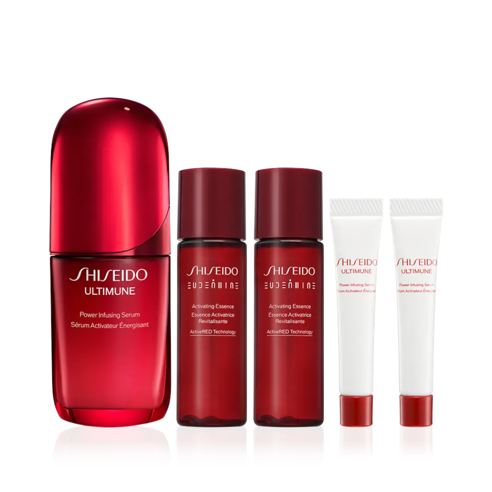 SHISEIDO 國際櫃 山茶花修護精華組