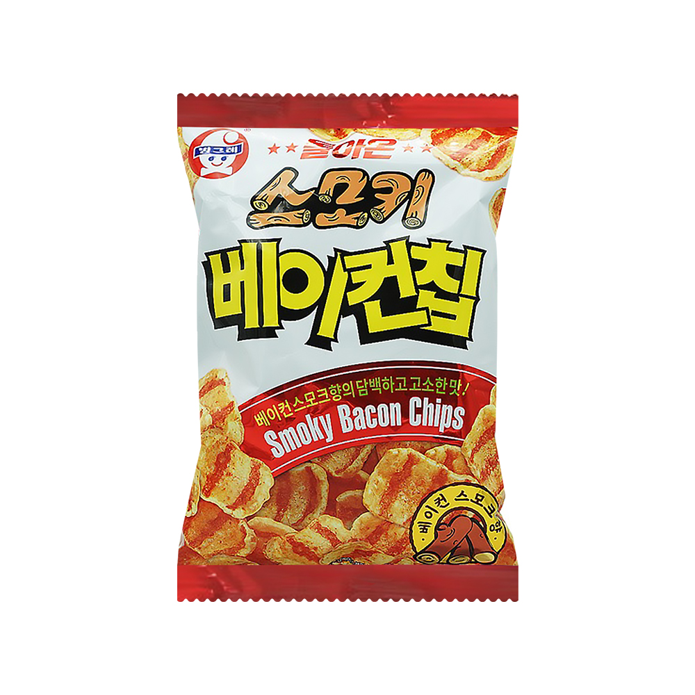 【韓味不二】Binggrae煙燻培根風味餅乾(箱購)70g*16包