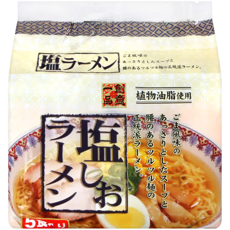 朝日創意一品5入鹽味包麵445g