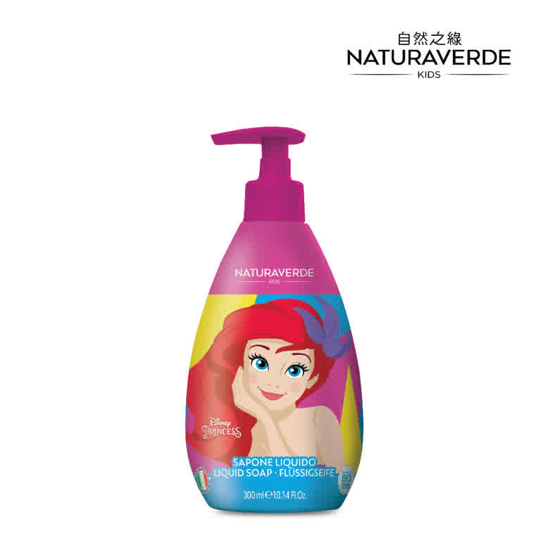 自然之綠-小美人魚矢車菊潔顏沐浴液態皂-300ML
