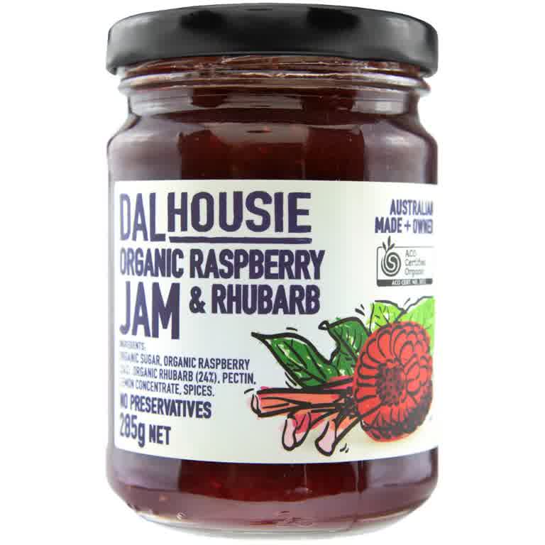 代果佳有機覆盆子與大黃果醬285g