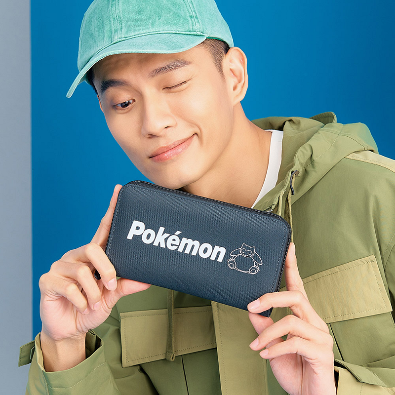 【OUTDOOR】寶可夢Pokemon-夜光卡比獸長夾-碳灰色