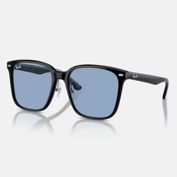 【RAY BAN】方形膠框藍色太陽眼鏡
