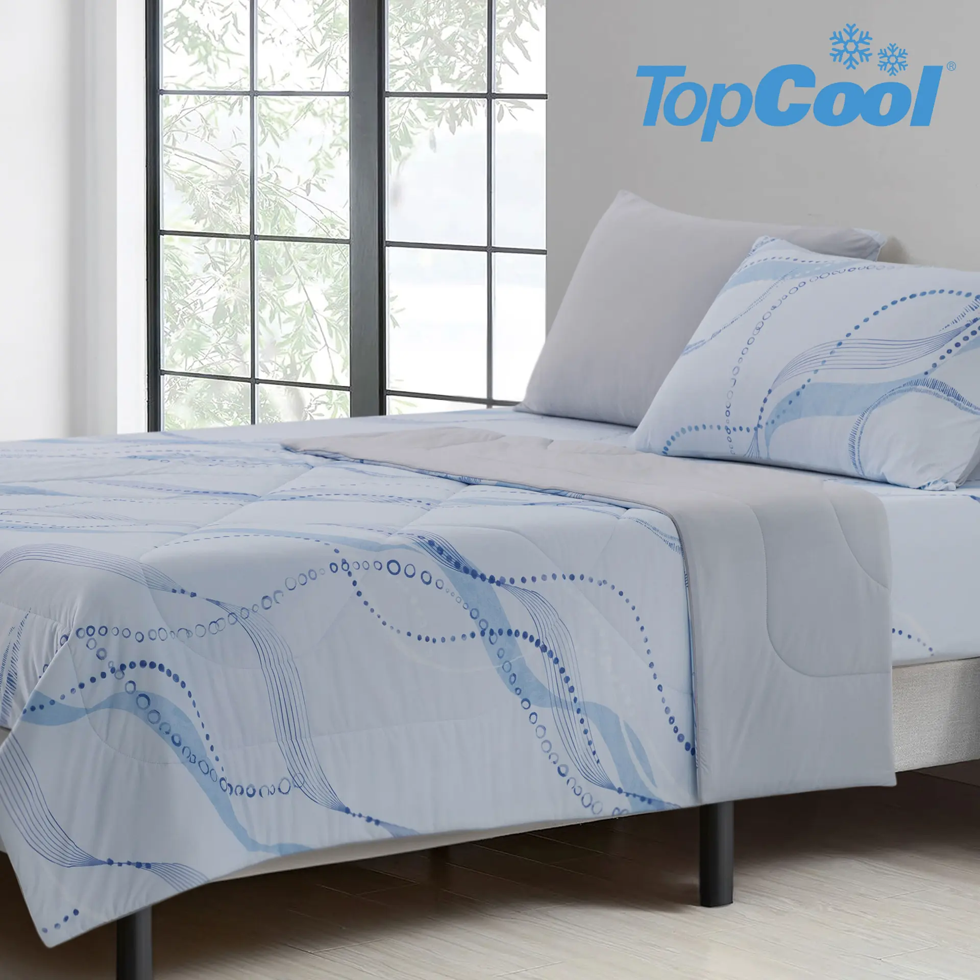 【台中店-Charisma】Topcool 單人涼感涼被-蔚藍海岸 + 沁夏甜檸