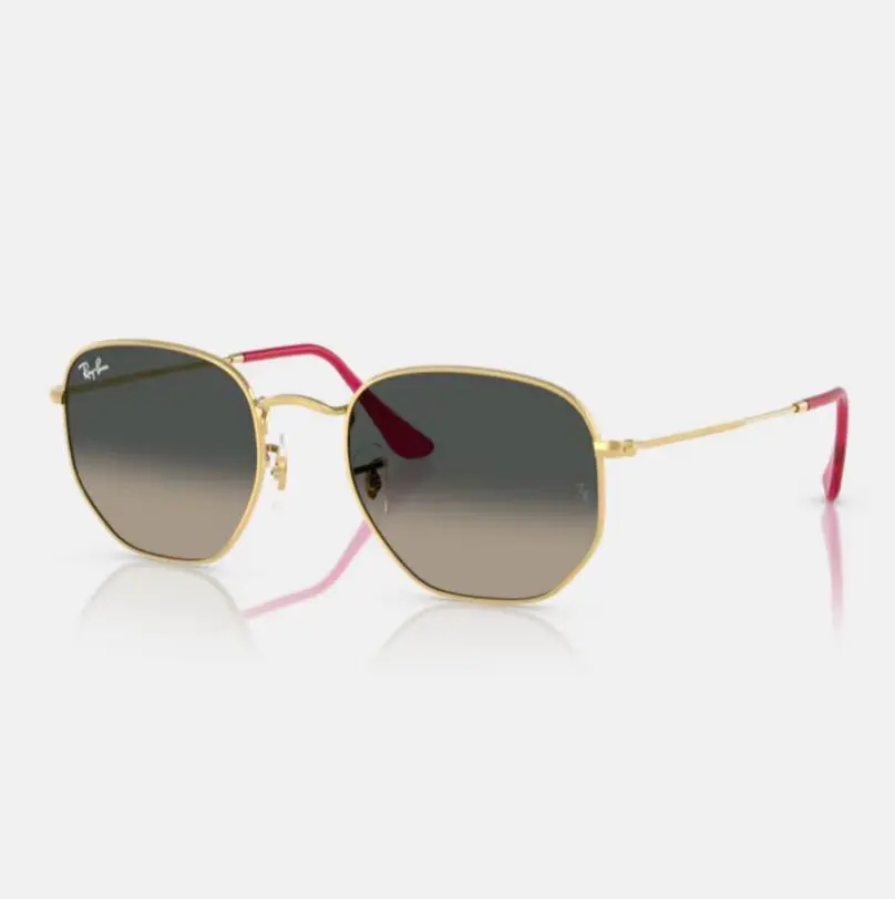 【RAY BAN】RB3548N-001/71 六角形金屬漸層太陽眼鏡