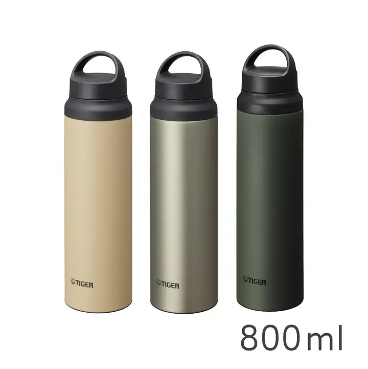 【中港虎牌】(抗菌加工)運動型保溫瓶-800mL(MCZ-S080)-極光鈦灰