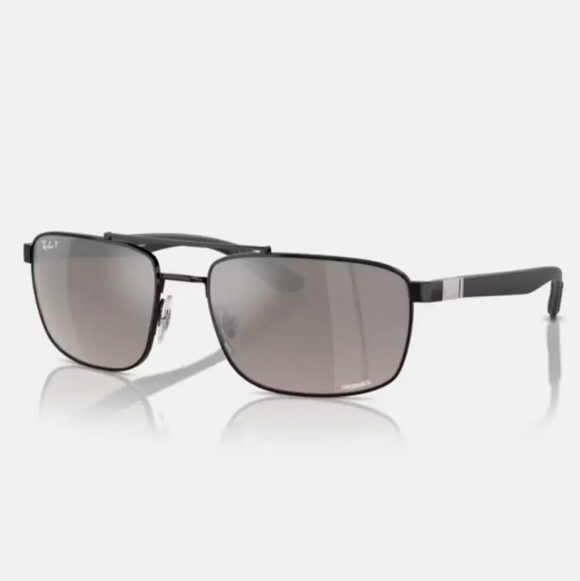 【RAY BAN】RB3737CH-002/5J 方形金屬偏光太陽眼鏡
