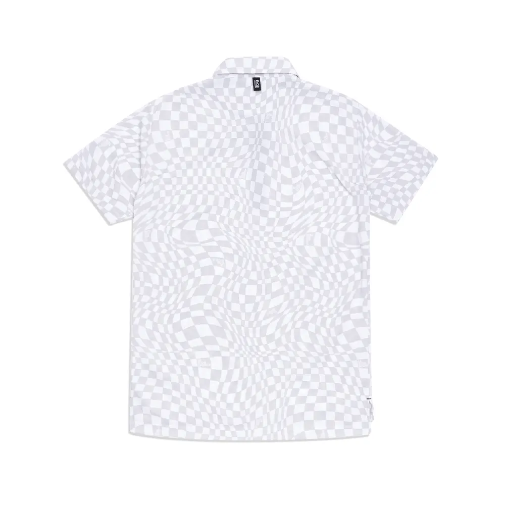 【LE COQ SPORTIF GOLF】男款白色防曬降溫功能短袖POLO衫