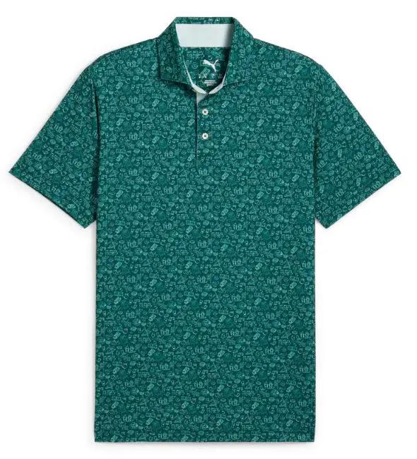 【PUMA GOLF】Mattr蜜桃攤短袖Polo衫(男)-綠,S