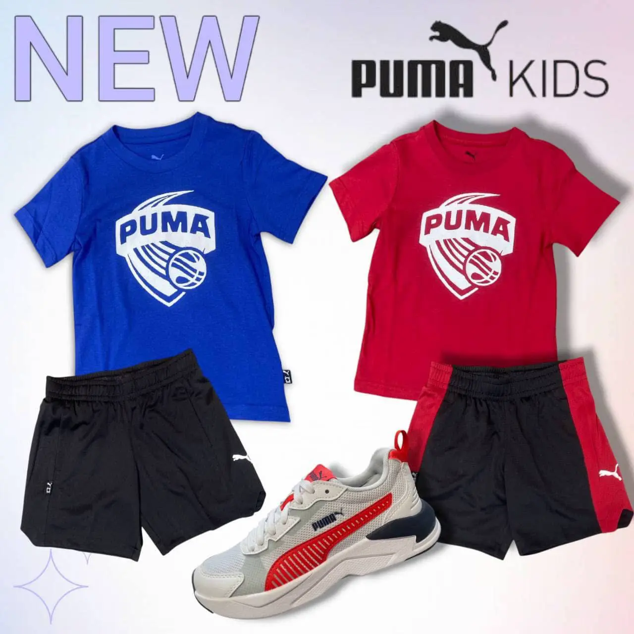 PUMA KIDS 帥氣T-shirt-藍色,178