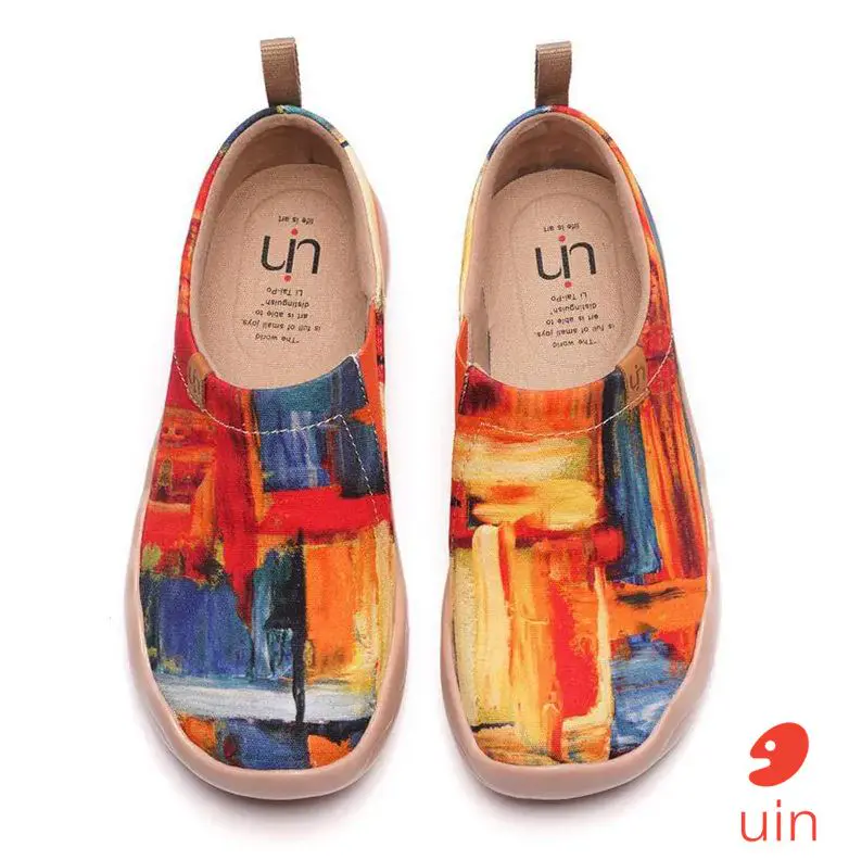 【 Uin 】西班牙原創設計 | 色猜 彩繪休閒 女鞋-8.5