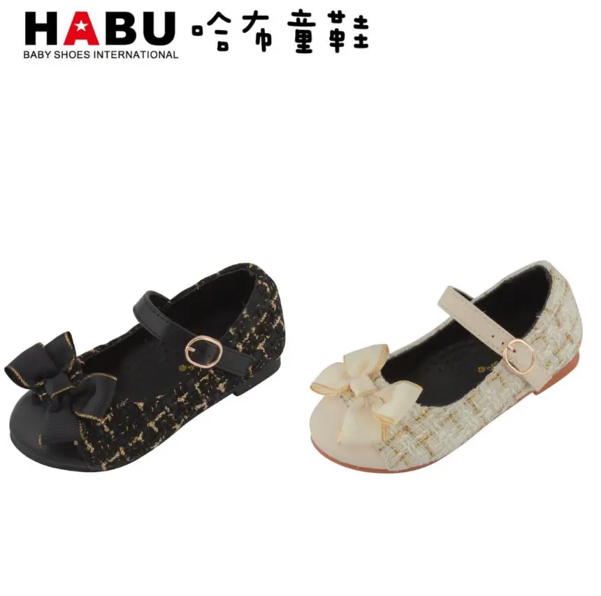 HABU-小香風毛妮娃娃鞋(杏)-15cm