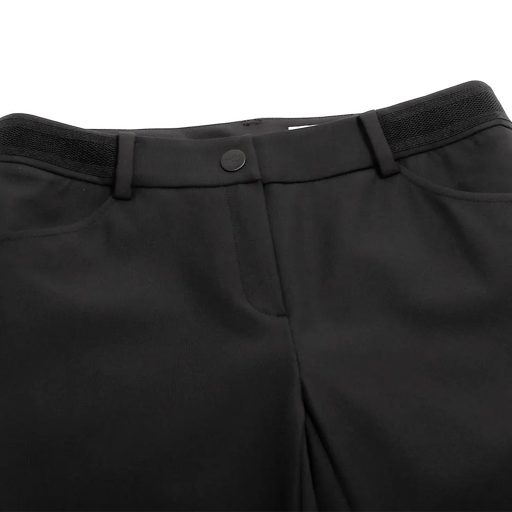 【LE COQ SPORTIF GOLF】女款黑色韓版彈性伸縮貼合靴型長褲