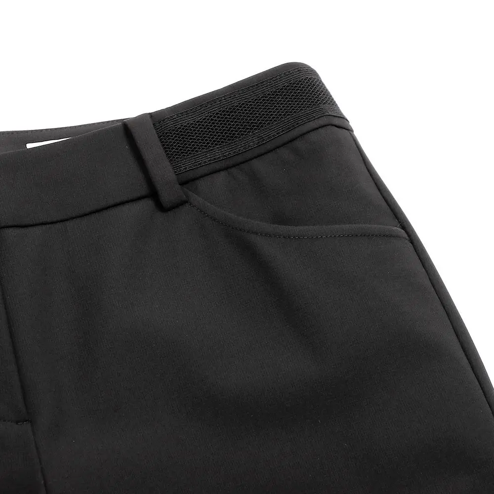 【LE COQ SPORTIF GOLF】女款黑色韓版彈性伸縮貼合靴型長褲