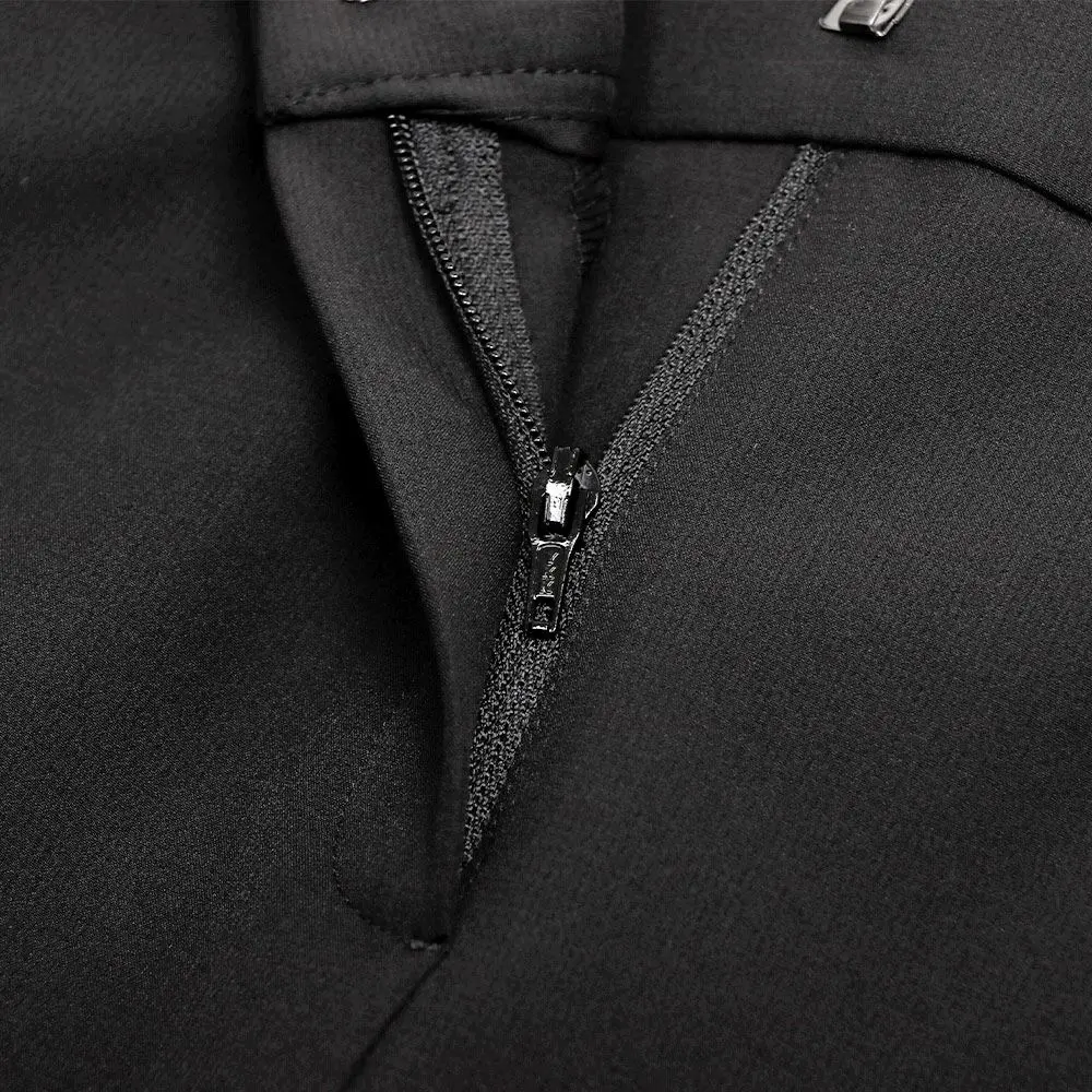【LE COQ SPORTIF GOLF】女款黑色韓版彈性伸縮貼合靴型長褲