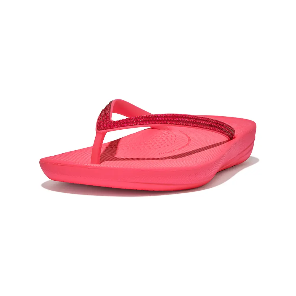 【fitflop】IQUSHION SPARKLE水鑽人體工學夾脚涼鞋-粉色-US 7