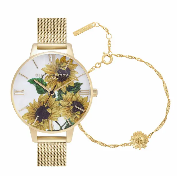 *【ERICA】Olivia Burton 初夏限定 向日葵太陽花錶組