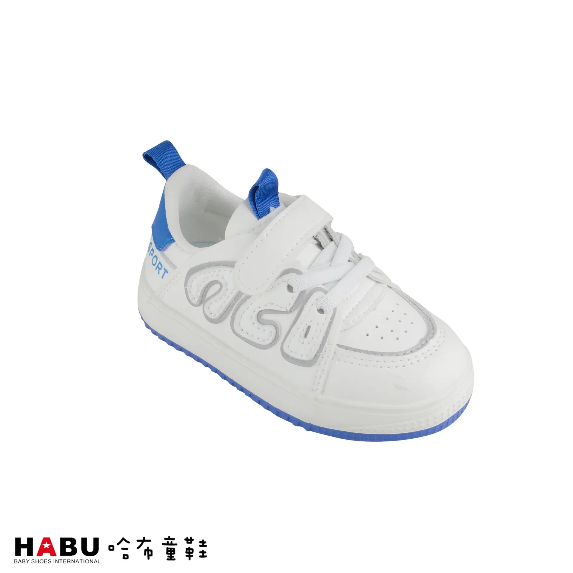 台中店-HABU-小童可愛小白鞋(藍)-23