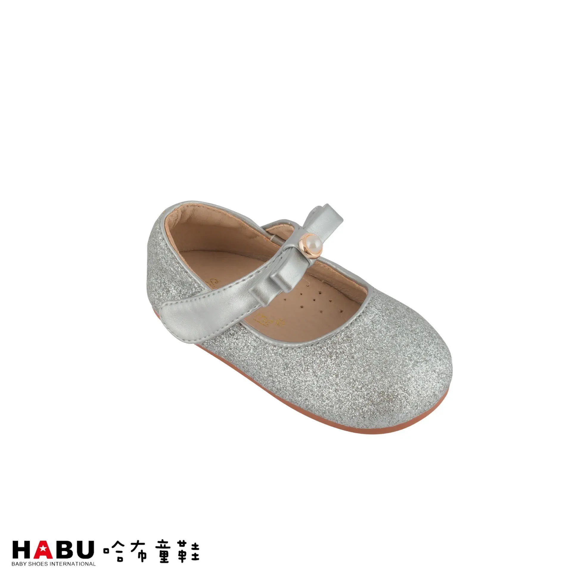 台中店-HABU-BLING珍珠繫帶娃娃鞋-30