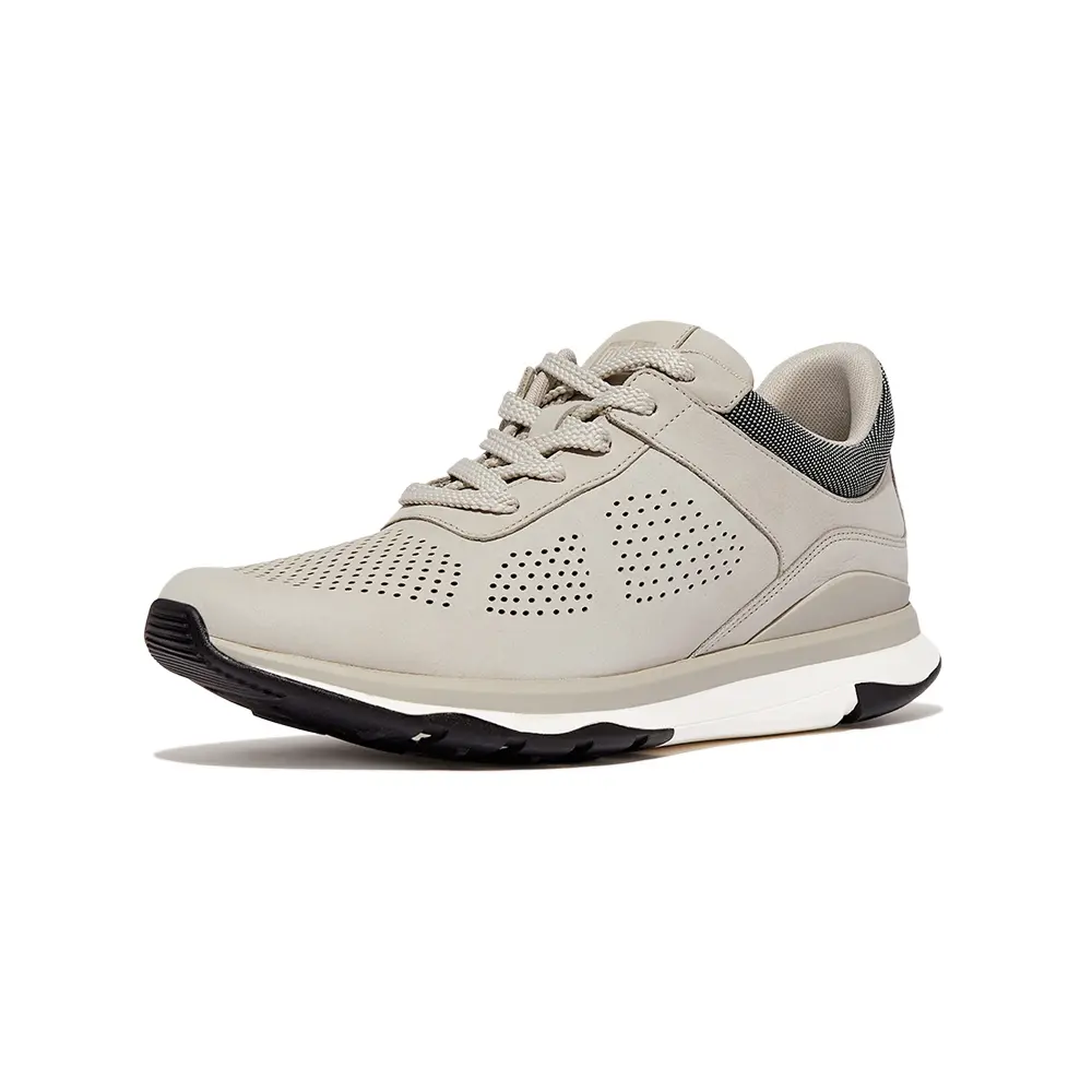 [fitflop]磨砂革效能運動鞋-灰色/都會白-US 10
