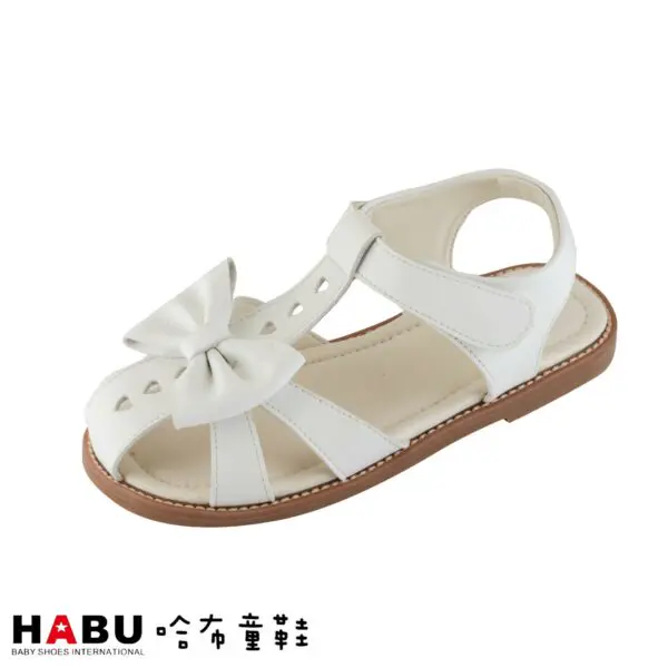 台中店-HABU-蝴蝶結護趾涼鞋(白)-32