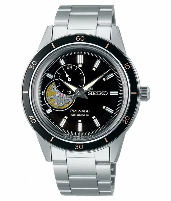 *【ERICA】SEIKO Style60's系列4R39機芯旋入式透視背蓋黑
