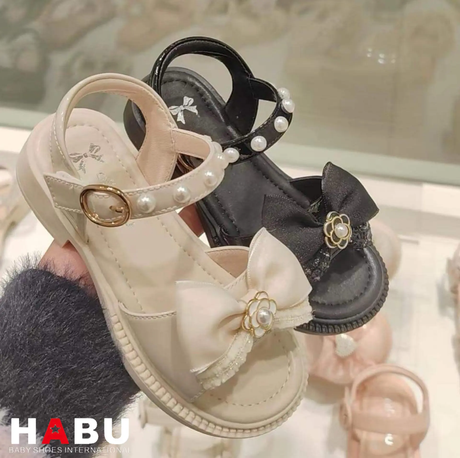 台中店-HABU-輕奢小香風涼鞋(黑)-33
