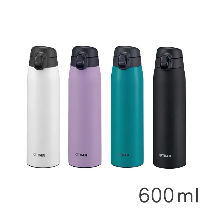 【中港虎牌】(抗菌加工)彈蓋型保溫杯-600mL(MCT-K060)*2支組合-鉻綠色*2