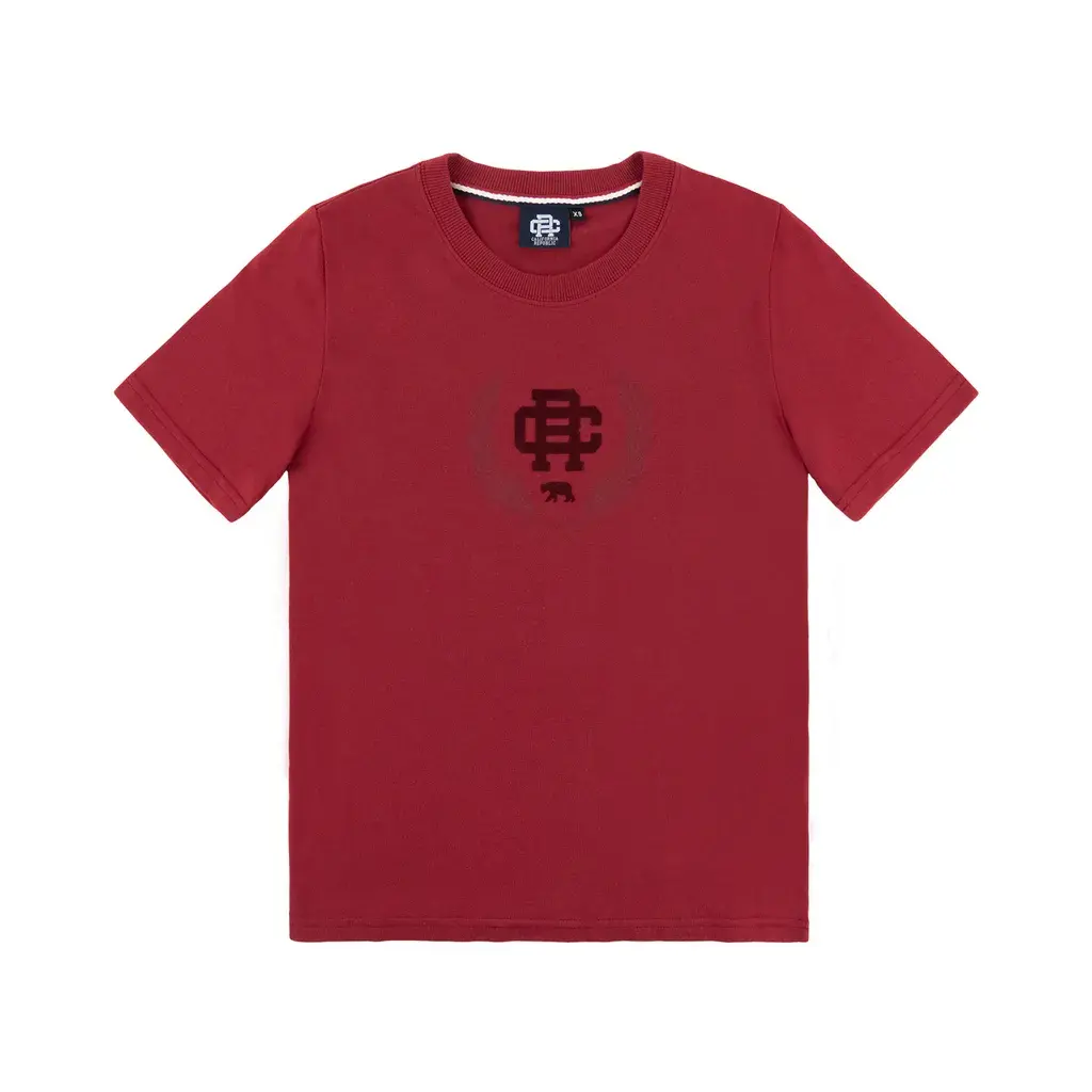 【CALIFORNIA REPUBLIC-台中店】CR深紅印花短袖TEE(女)-M