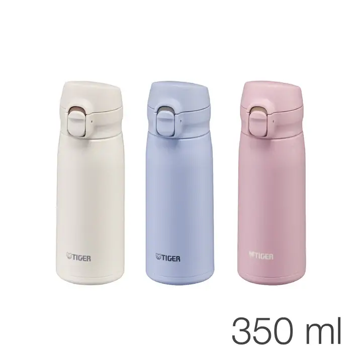 【中港虎牌】(樂潔上蓋)彈蓋型保溫杯-350mL(MKR-W035)-天空藍