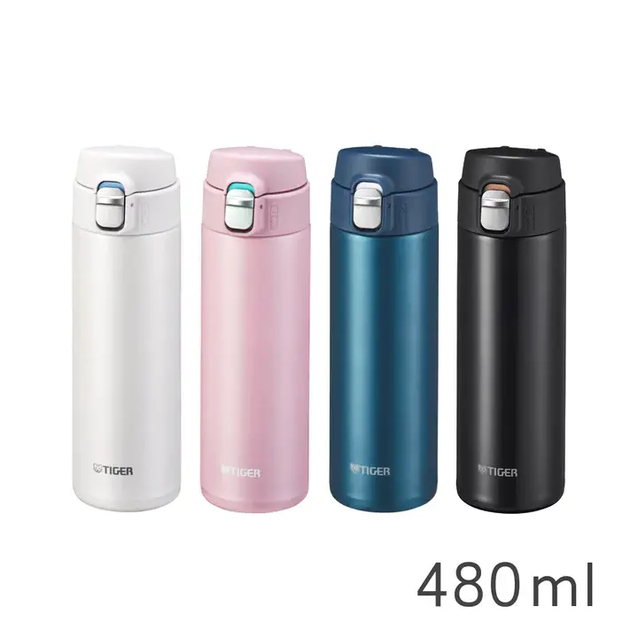 【中港虎牌】(夢重力)彈蓋型保溫杯-480mL(MMJ-S048)-珠光藍