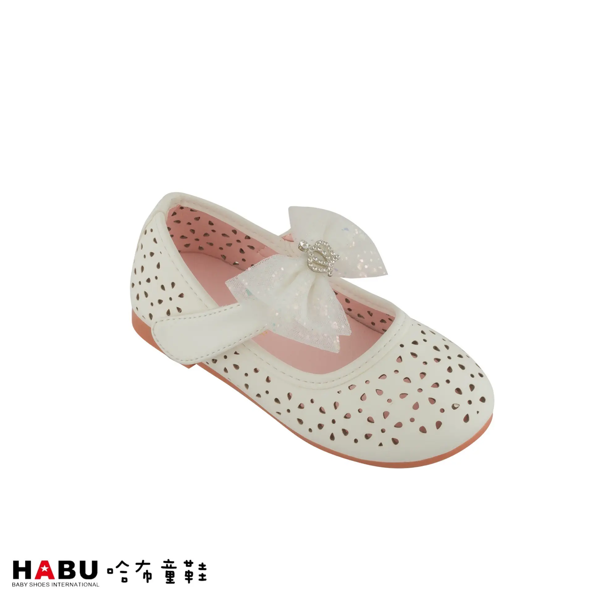 台中店-HABU-簍空雕花小皇冠公主鞋-31