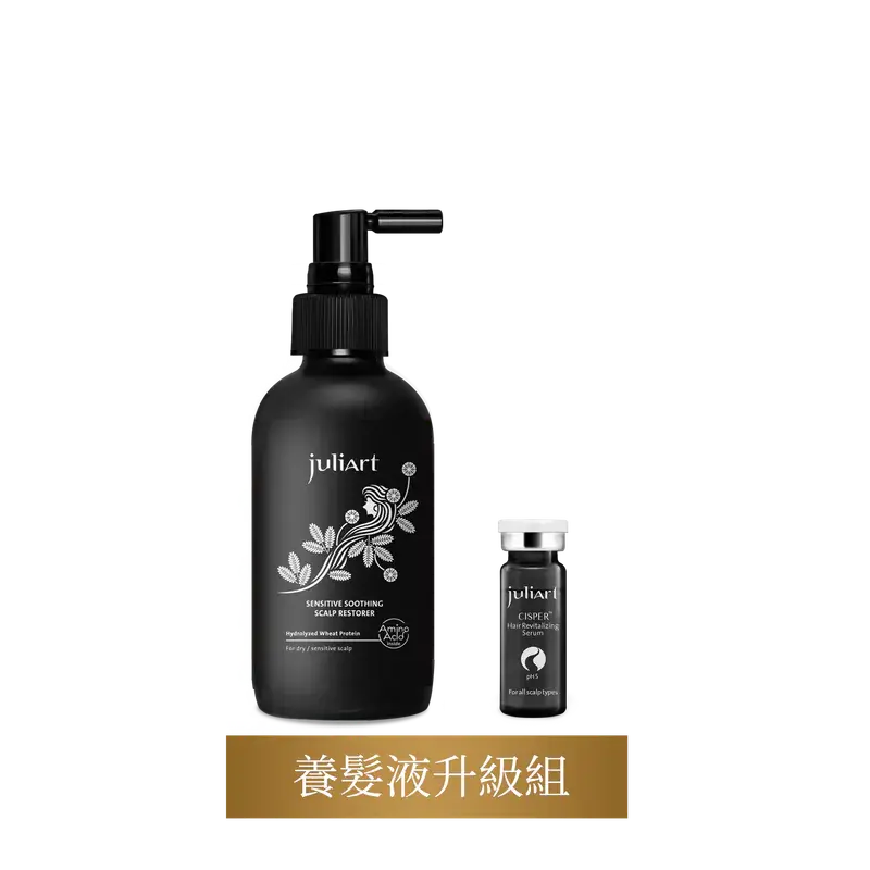 【台中店-juliArt】養髮液升級預防組-柔敏健髮胺基酸養髮液115ml+希沛絲賦活露能量精華5ml