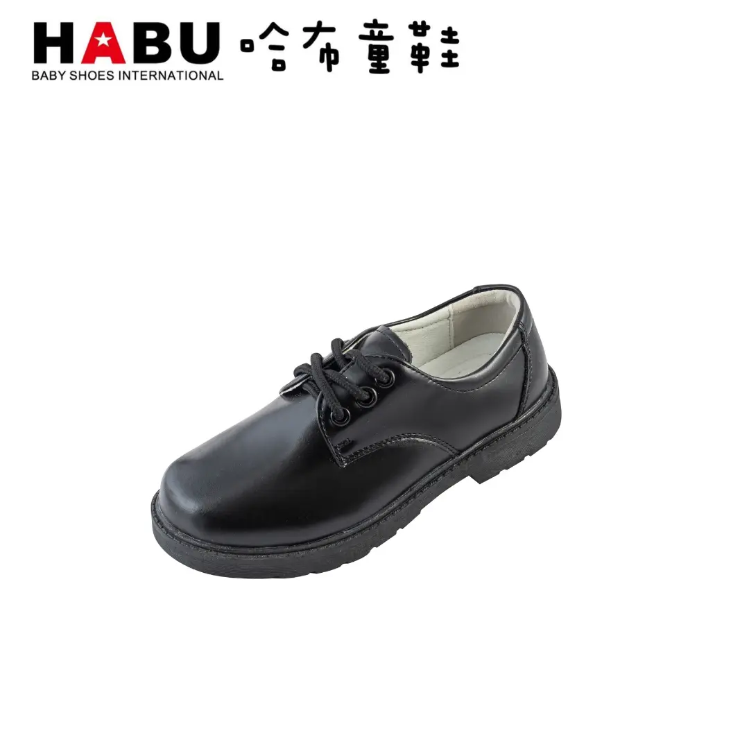 台中店 哈布 英倫牛津風 綁帶學生皮鞋-31