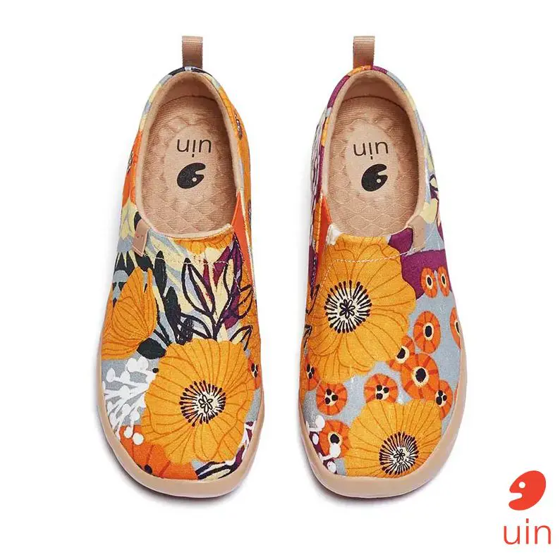 【 Uin 】西班牙原創設計 | 百花林 彩繪休閒 女鞋-5.5