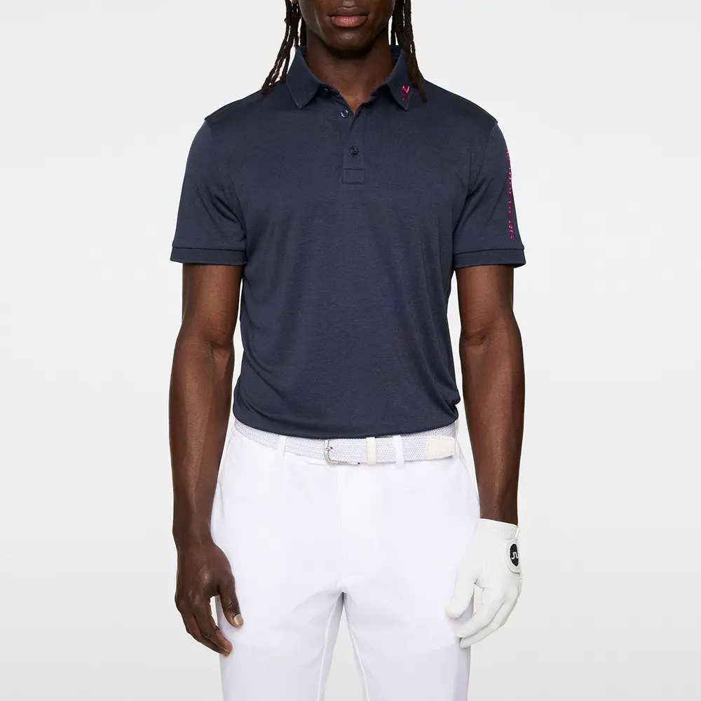 【J.LINDEBERG】經典賽事Slim Fit Polo-深藍-S