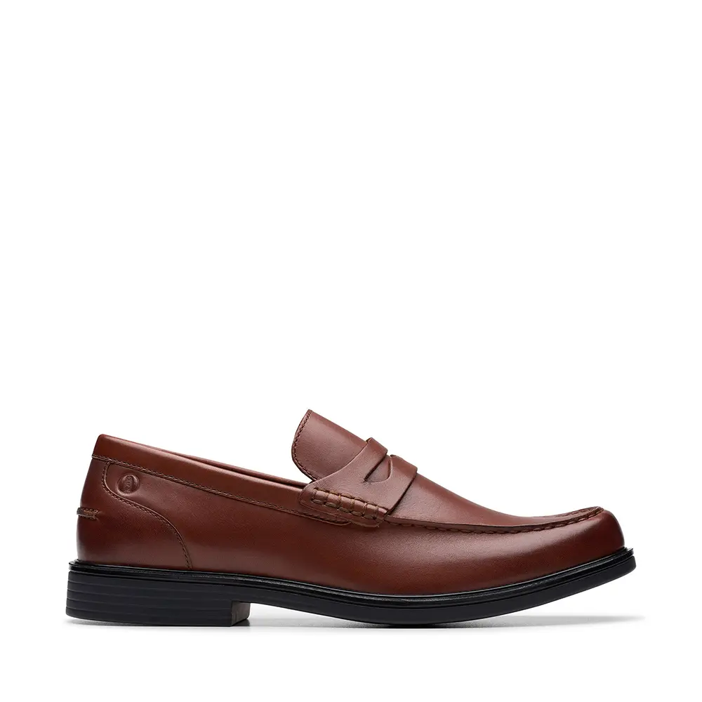 【CLARKS】Un Aldric On 全新升級寬楦優質便士樂福鞋 (棕褐色)-UK 10