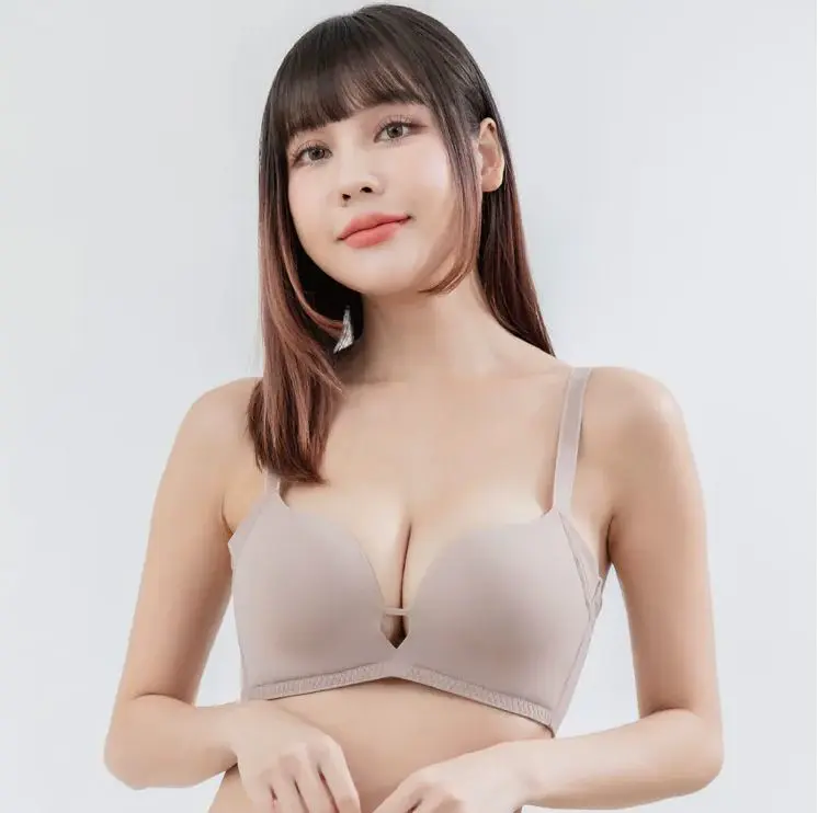 La Felino-閃耀心機深溝集中無鋼圈內衣 - 時尚咖【C5804-70】-B080