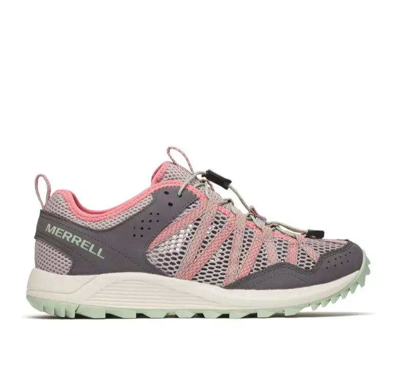 【MERRELL】WILDWOOD AEROSPORT 水陸休閒鞋 女款-粉灰,US 9