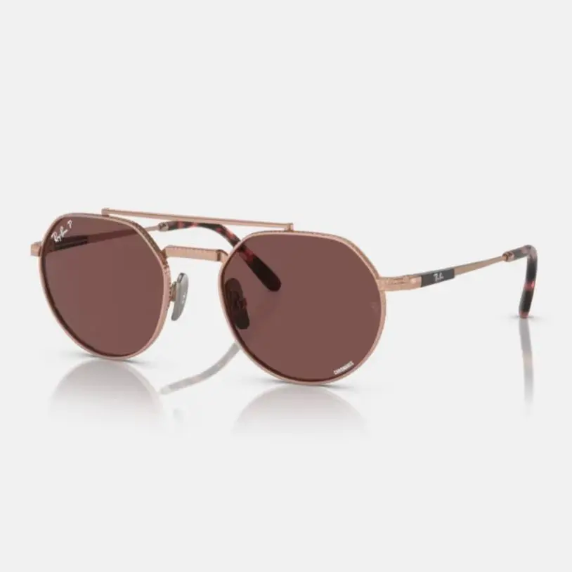 【RAY BAN】圓形鈦金屬偏光太陽眼鏡