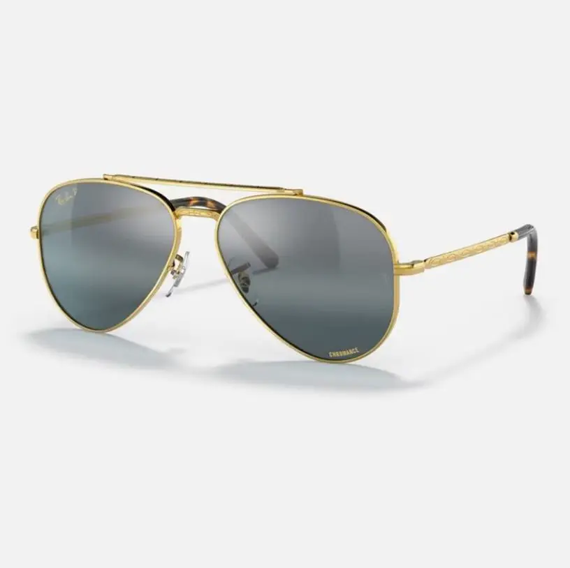 【RAY BAN】飛行員金屬偏光Chromance太陽眼鏡