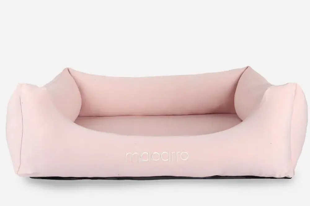 【macarro】寵物LATEX乳膠床-超涼感 柔紗粉 (透氣型)-XS