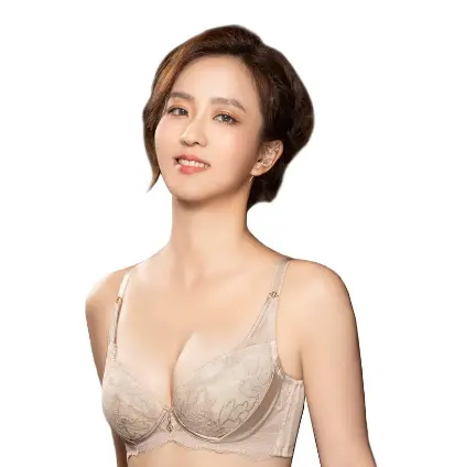 【思薇爾】金戀迴香系列C-F罩軟鋼圈背心型蕾絲包覆女內衣(膚)-D090